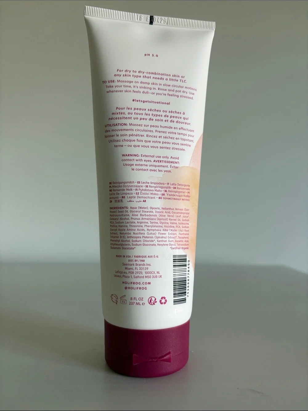 $20💋 HOLIFROG Tashmoo Hydrating Water Lily Milky Wash